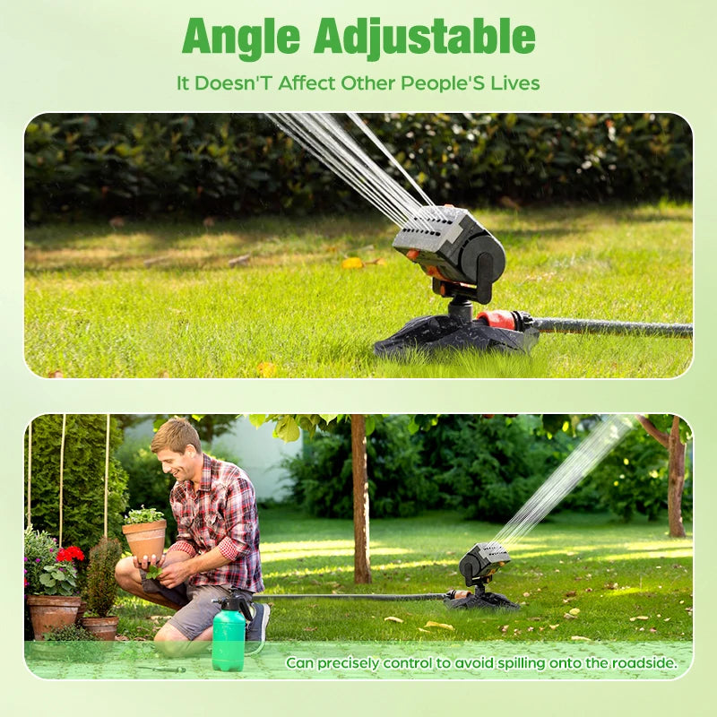 Swing Garden Sprinkler 180 ° Angle Angle Adjustable Lawn Park Irrigation Irrigation Pomber Punting Watering System Accessoires pour extérieur