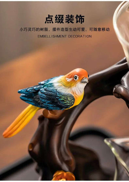 2024 New Glass Automatic Tea Set for Household Light Luxury High-end Teacup Magnetic Teapot Lazy Tea Maker