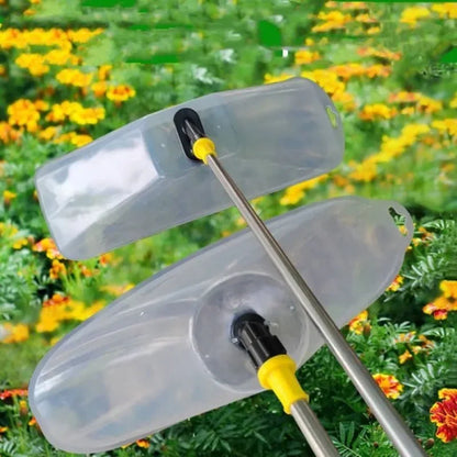 Garden a prueba de viento rociador de energía cubierta de rociador transparente boquilla de atomización de tipo ventilador para suministros de riego agrícola