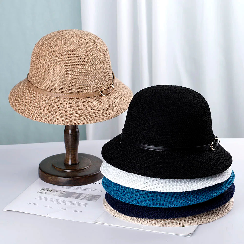 2022 Summer Sombrero para mujeres Gat de paja Hip Hop Hop Hop Hat Sol Hat Bucket Hombres Men Alien Fisherman's Panamá Diseñador de sombrero de cubo Bucket Sombrero
