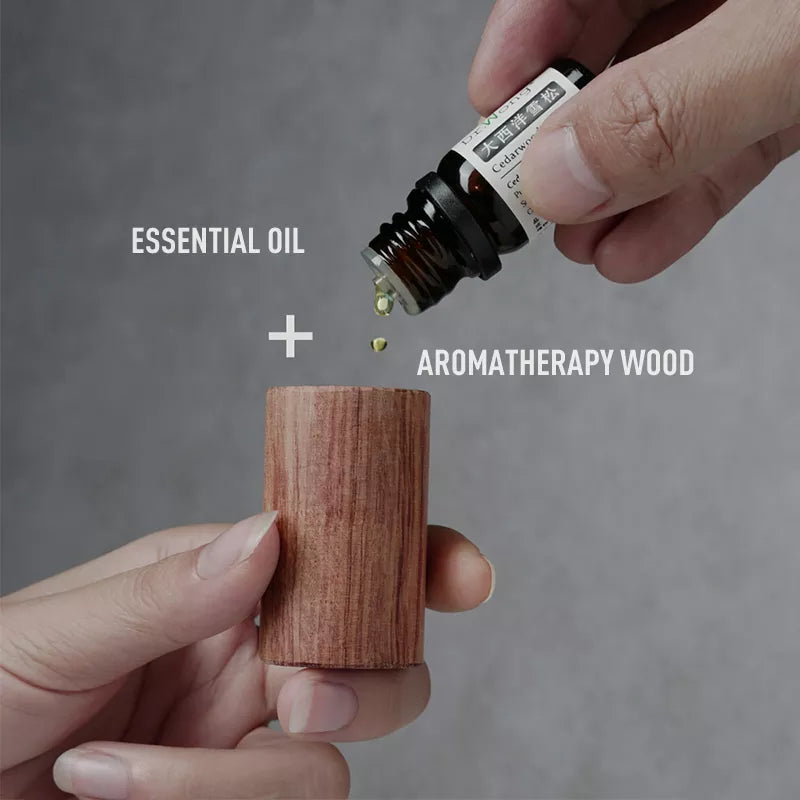 Dřevěný éterický olej aromaterapie Difuzor Dřevěný difuzor Ekologická vůně rozptýlená dřevo osvěžující spánek pro domov