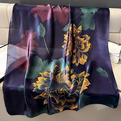 Ženski šal svileni šalovi proljetni i ljetni modni ispis Temperament šal -a dugačak omot tanki za putovanja topli vrat zaštita od sunca