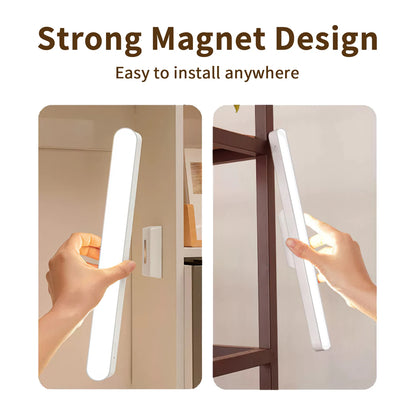 LED Desk Lamp Hanging Magnetic Stepless Dimming LED Night Light USB Rechargeable Bedroom Light Cabinet Closet Reading Night Lamp