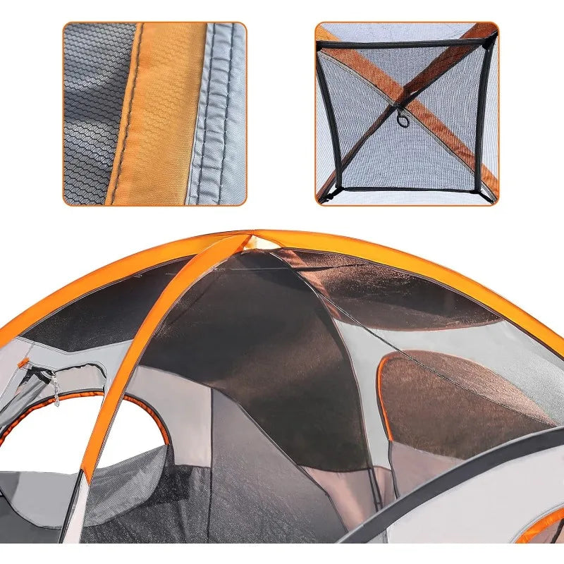 Amazon Basics Basics Dome Camping Curt cu ploaie și pungă de transport, 4/8 persoană