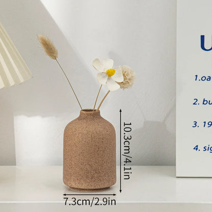 White Ceramic Vase Modern Decorative Vase for Pampas Grass Minimalist Flower Vases for Centerpiece Wedding Office Home Decor