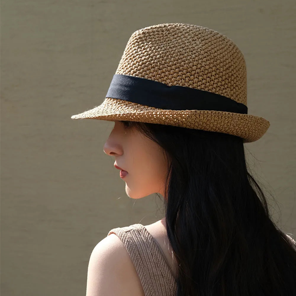 2022 Mały brzegi fedoras kubek katakowy hat hat hat hat na plaży kapelusz słoneczny kapelusz męskie czapki dla kobiet luksusowe projektantki marki czapki golfowe