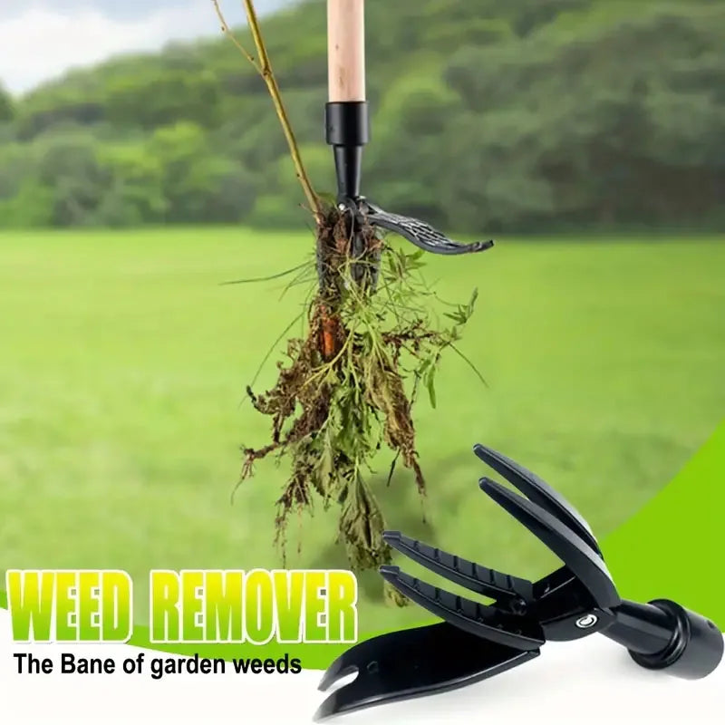 1PCS Stand Up Weed Puller Tool se šroubovými otvory Přenosný plevel hlavu náhradní zahradnictví