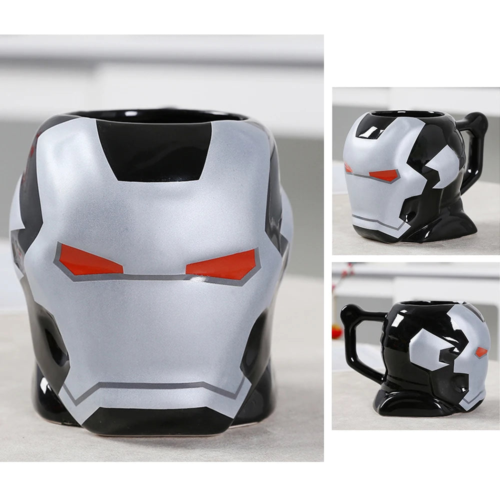 450-500ml Ceramics Mug Marvel Avengers Iron Man The Hulk Super Captain America Batman Magical Woman Hero Mug Milk cup Coffee cup