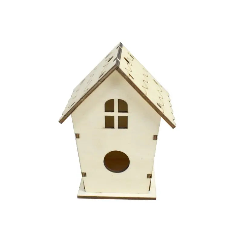 Náttúrulegt tréfugl House Nest fyrir skapandi DIY handsmíðað handverk skreytingar hermir kassi fyrir bláfuglaffuglafínch wren chickadee