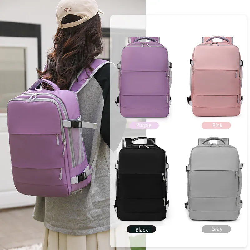 Žene putuju ruksak Vodeni odbojni danpack tinejdžerke USB punjenje laptop školske torbe s nosačima za prtljage torba xa337c