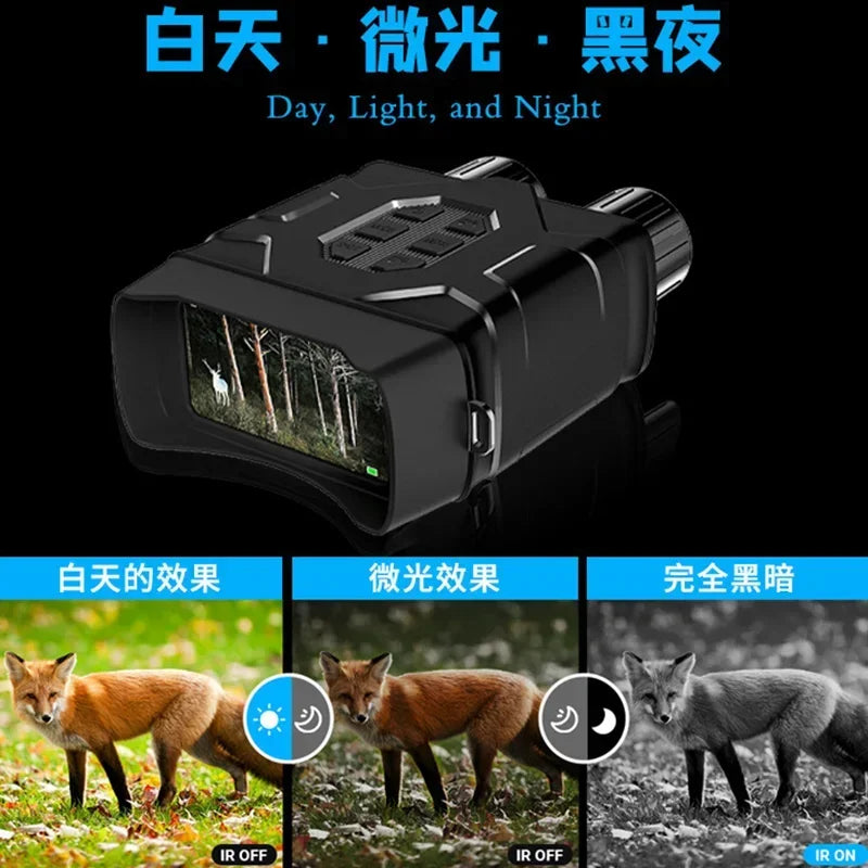 NV016 WiFi távcsövek 5K UHD Night Vision 4inch Screen 52MP 10x Digital Zoom Low/No könnyű látású távcső vadászat kempingre
