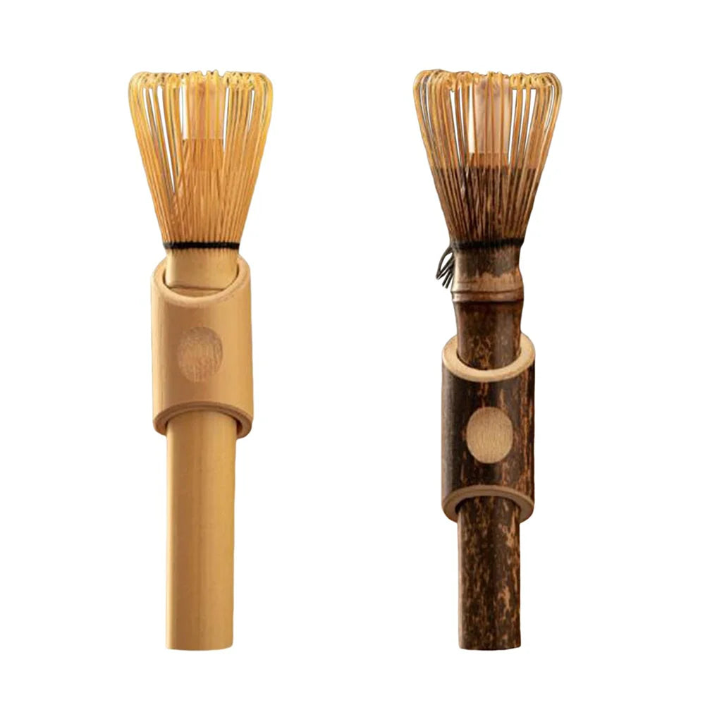 Matcha Whisk With Long Handle Matcha Powder Brush Tool Matcha Ceremony Accessory Japanese Style Handcurled Bamboo Tea Whisk