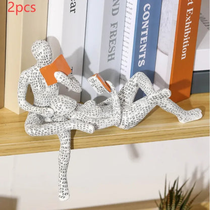 Nordic Modern Reading Woman Statue Modern And Simple Living Room Decorative Ornaments  Resin Crafts, Tabletop Sculpture
