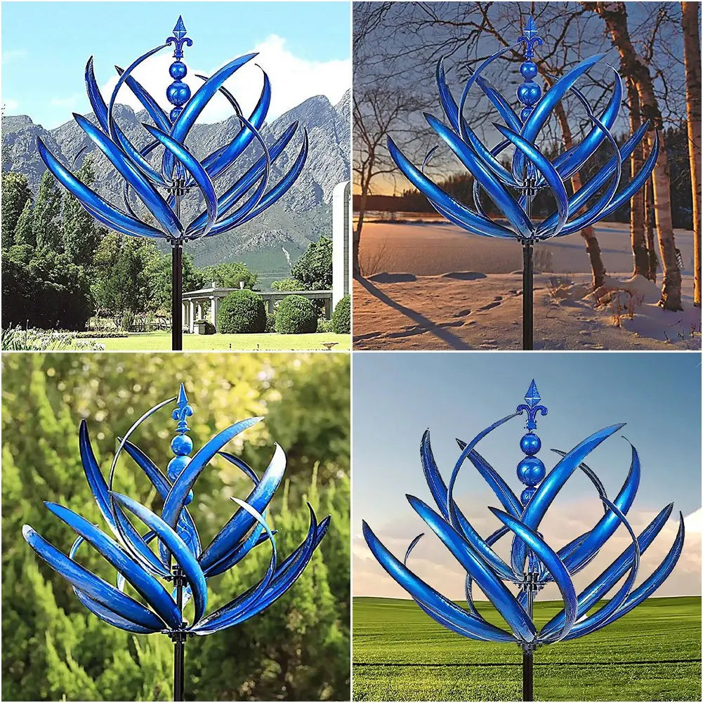 Nouveau moderne minimaliste décorable Harlow Wind Spinner Rotateur Harlow Wind Spinner Whited Iron Wind Melling Gardenable Détachable