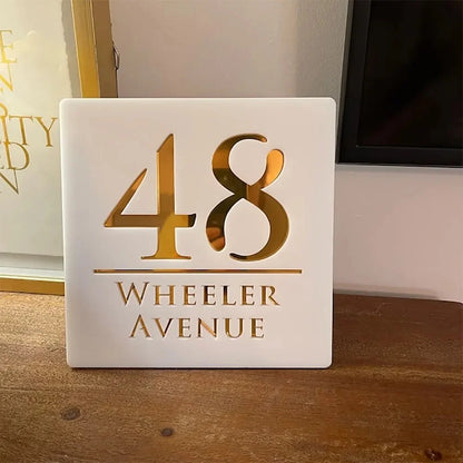 Numéro de maison en acrylique personnalisé Matt Black Numéros de maison moderne Signer la maison Adresse de la maison Plaque Coup 3D Numéro flottant personnalisé