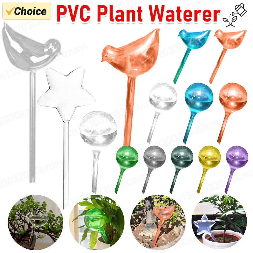 1 PVC PVC נורות השקיה צמחיות אוטומטיות כדורי גלובוס עצמיים מכשיר מים מערכת השקיה לטפטוף לצמחי פרחי גינה