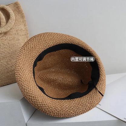 2022 Small Brim Fedoras Bucket Hat Women Hat Straw Hat Beach Hats Sun Cap Hat Male Hats For Women Luxury Designer Brand Golf Cap