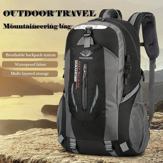 Nagy kapacitású férfiak és nők univerzális szabadtéri utazási hátizsák vízálló túrázás könnyű duffel táska