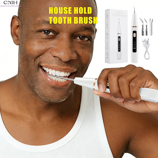 Ultrasonic Water Flosser Teeth Cleaner Women Tartar Remover Stain Eraser Multi Gear Type-C Rechargeable Portable Oral Care Tool