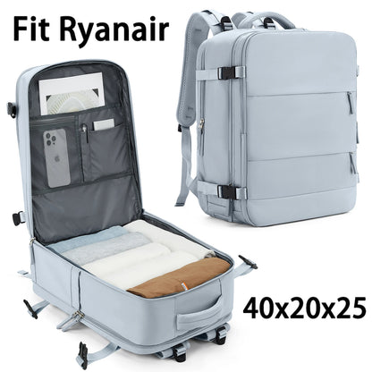 Mochila 40x20x25 Ryanair, mochila de viajes para hombres, artículos personales con mochila, empresas de laptop de semana de negocios.
