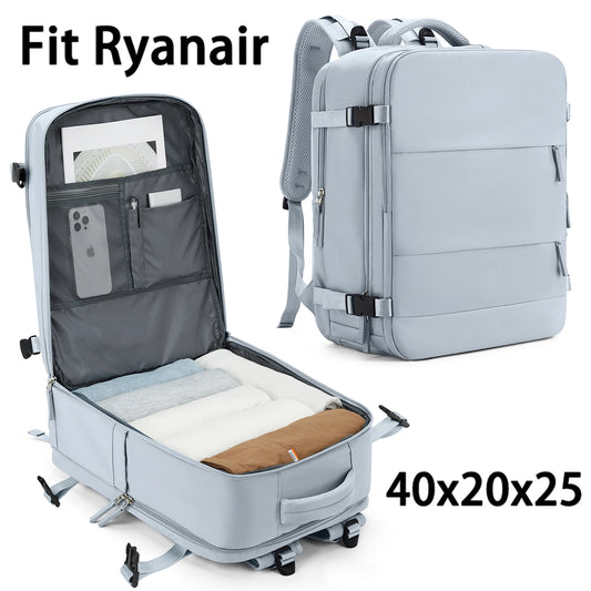 Zaino 40x20x25 Ryanair, zaino da viaggio per donne, oggetti personali portano avanti lo zaino, backpack sul laptop Weekender d'affari
