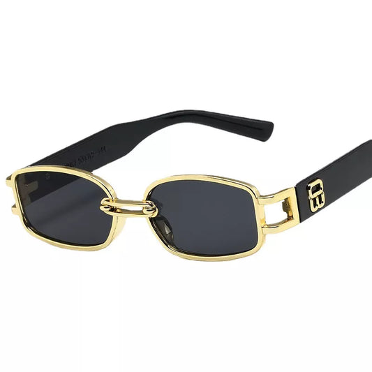 Nouvelle mode Lunettes de soleil vintage Femmes hommes Brand Designer Retro Rectangle Sun Glasses Feme Male Populaire Eyewear carré coloré