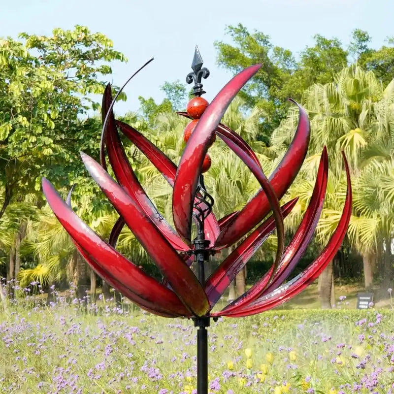 Ny moderne minimalistisk dekorabel Harlow Wind Spinner Rotator Harlow Wind Spinner Smid Iron Windmill Gardening Aflarable Plug