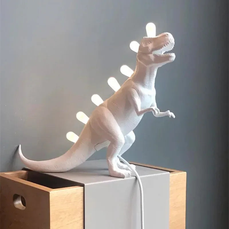 Modern JURASSIC Dinosaur Table Lamps Creative Animal Resin Lamp for Bedroom Home Lamp Cartoon Art Decor Room Decor Lights