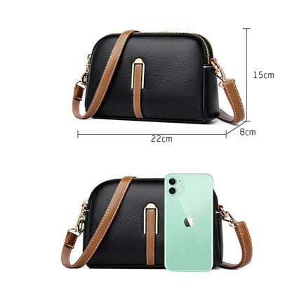 100% pravá kožená taška na ramenní taška Dámská kabelka návrhářka hovězí chlopně Luxusní dámské tašky Messenger Crossbody Tašky pro ženy