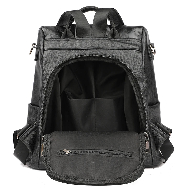 2022 új női hátizsák kiváló minőségű puha bőr hátizsák iskolás táskák lányoknak nagy kapacitású lopásgátló utazási hátizsák zsák