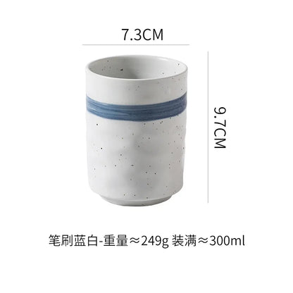 Ceramic Water Cup Creative Japanese Sushi Table Cup Office Water Cup Large Capacity