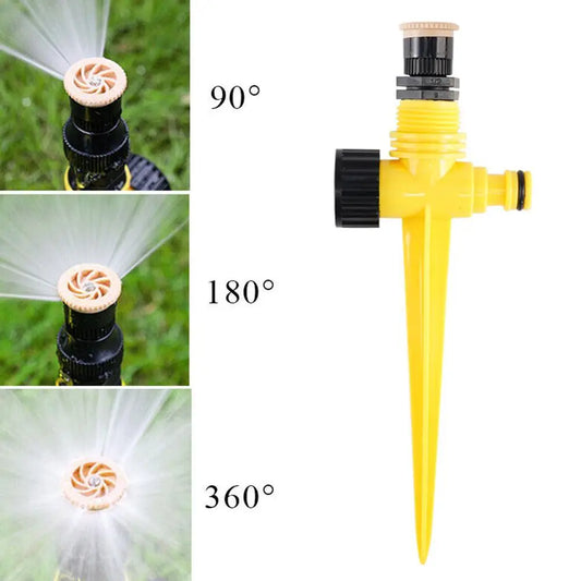 Kerti sprinkler 360 ° forgó öntözőkendők rendszer automatikus mezőgazdasági fűződés üvegházhatású növényi öntözés sprinkler