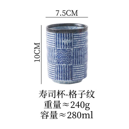 Ceramic Water Cup Creative Japanese Sushi Table Cup Office Water Cup Large Capacity