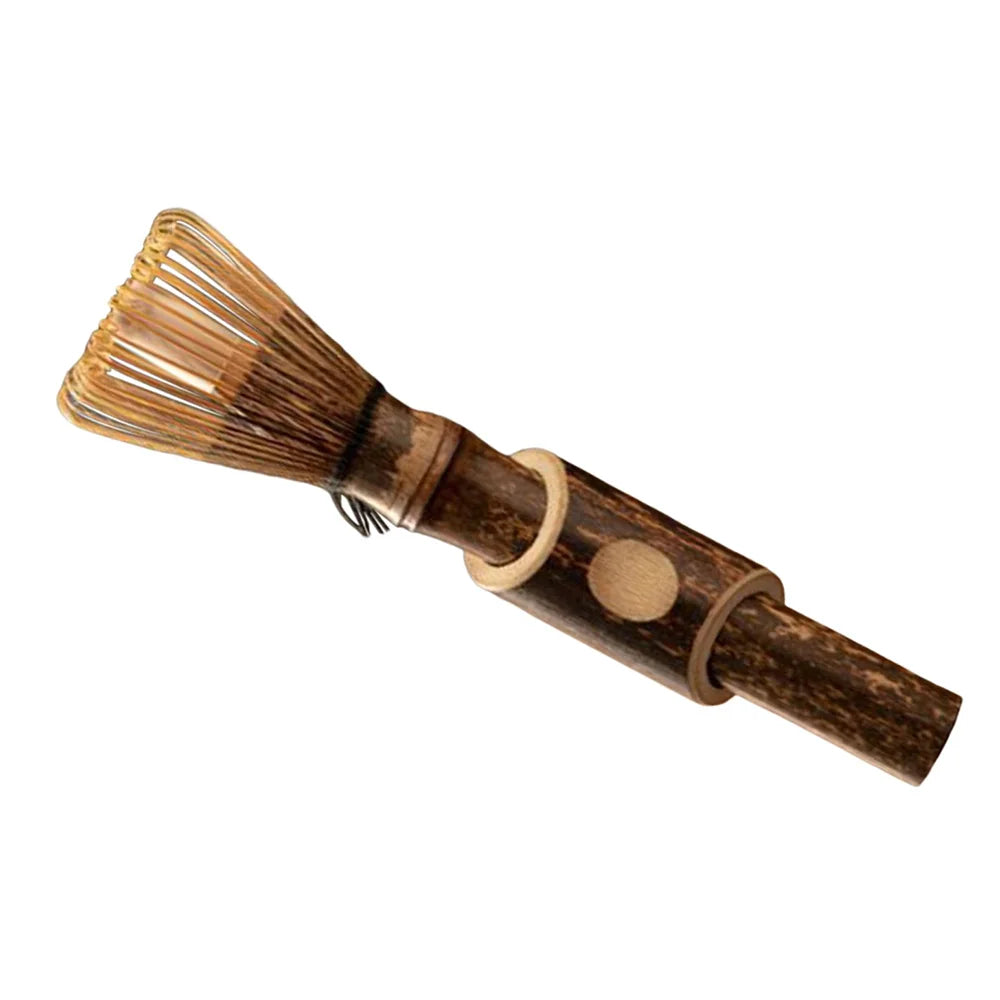 Matcha Whisk With Long Handle Matcha Powder Brush Tool Matcha Ceremony Accessory Japanese Style Handcurled Bamboo Tea Whisk