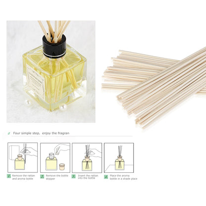 50stk olie duffuser reed stick home duft diffusor duft aromaterapi diffusorer sticks diy håndlavet olie diffusor udskiftning