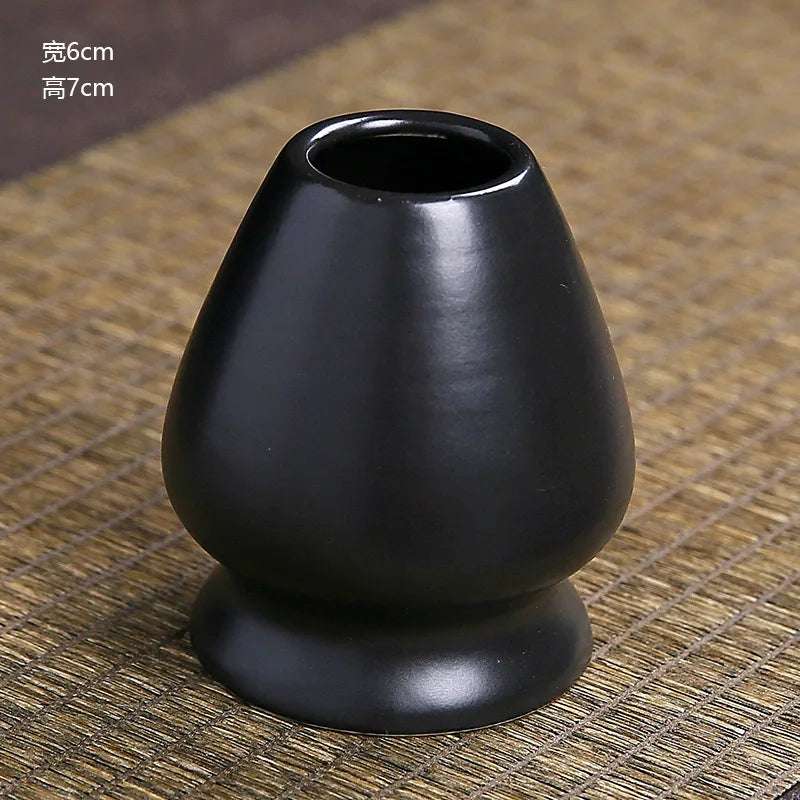 Japanese Ceramic Matcha Green Tea Chasen Holder Stand Bowl Bamboo Whisk Grinder Brushes Tea Tools Holder Tea Accessories Teaware