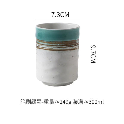 Ceramic Water Cup Creative Japanese Sushi Table Cup Office Water Cup Large Capacity