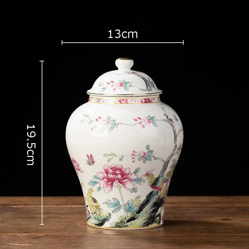 Blue and White Porcelain Tea Canister Ceramic Tea Organizer Box Storage Jars Desk Decoration Tea Jar Coffee Container Tea Caddy