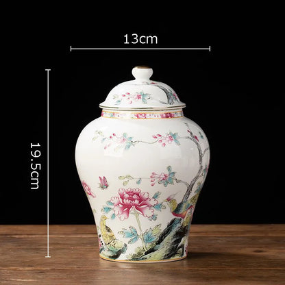 Blue and White Porcelain Tea Canister Ceramic Tea Organizer Box Storage Jars Desk Decoration Tea Jar Coffee Container Tea Caddy