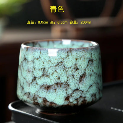 Ceramic Cup Vintage Coarse Pottery Coffee Cup Household drinking single cup cooking tea cups around the stove