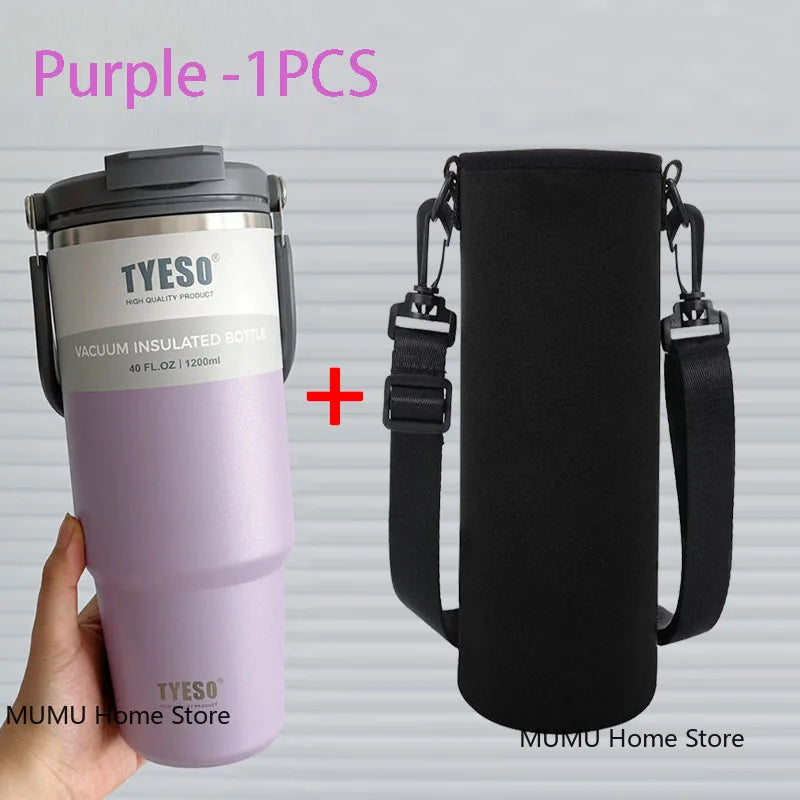 Tyeso Stainless Steel Coffee Cup Cold And Hot Double-layer Insulated Cup Tumbler Thermo Water Bottle Car Travel Mug Vacuum Flask
