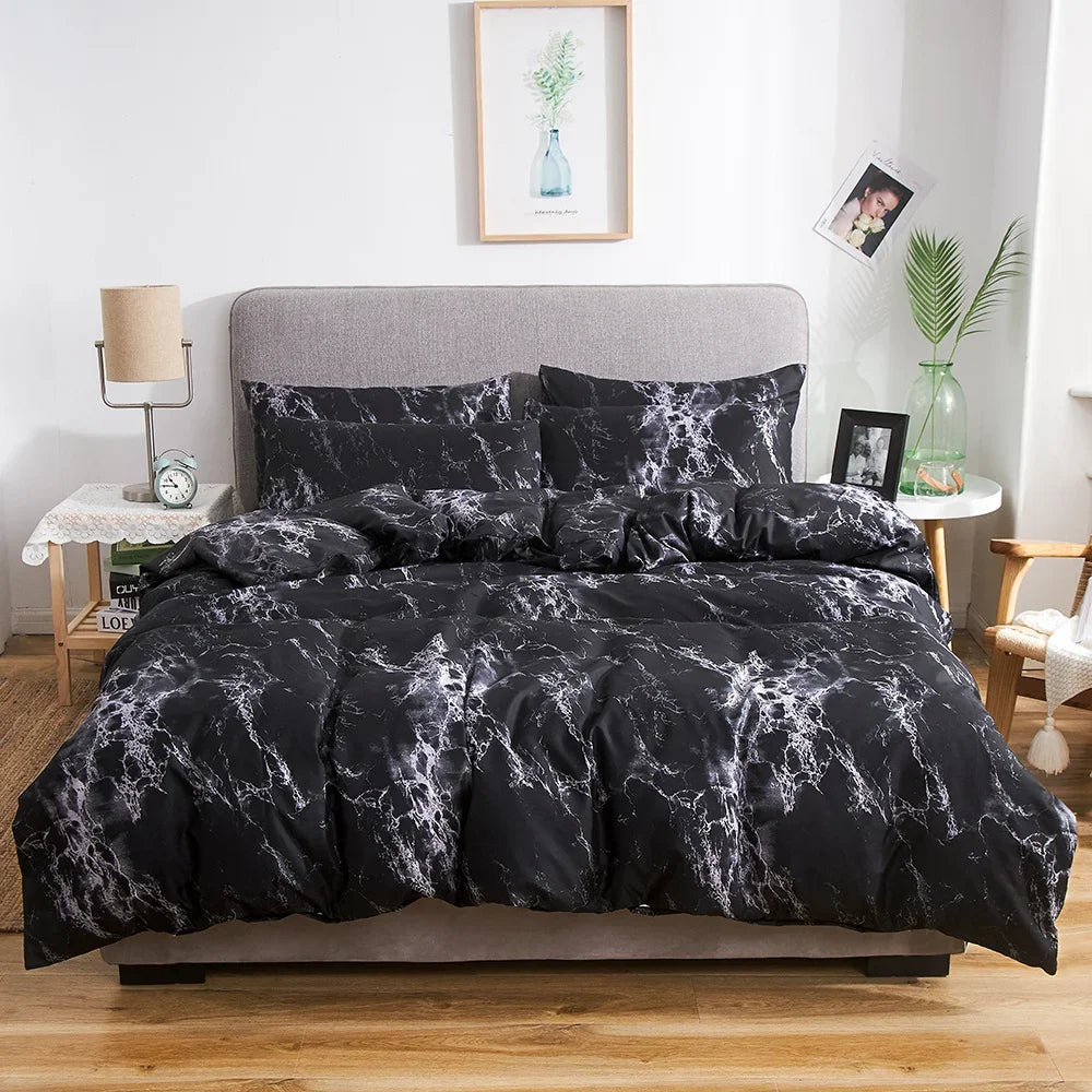 2/3pcs dyneovertræk sengetøj sæt, til queen size dobbeltseng dyne dyne dækning arrangeret mikrofiber sengetøj linned ark sæt