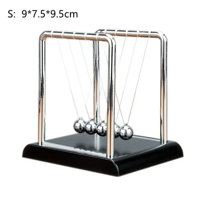 Newton Cradle Balance Steel Balls Perpetual Motion Collision Ball School Teaching Physics Science Pendulum Toy Home Decoration