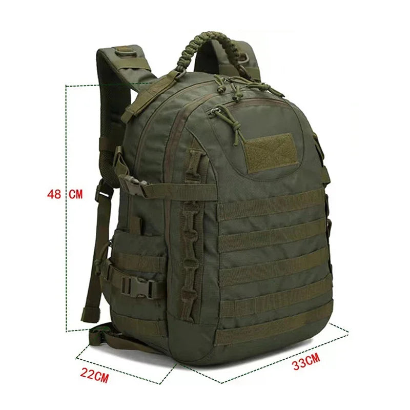 Mænd militær taktisk rygsæk udendørs vandtæt camping jagt trekking sport taske softback stor kapacitet hær molle rucksack