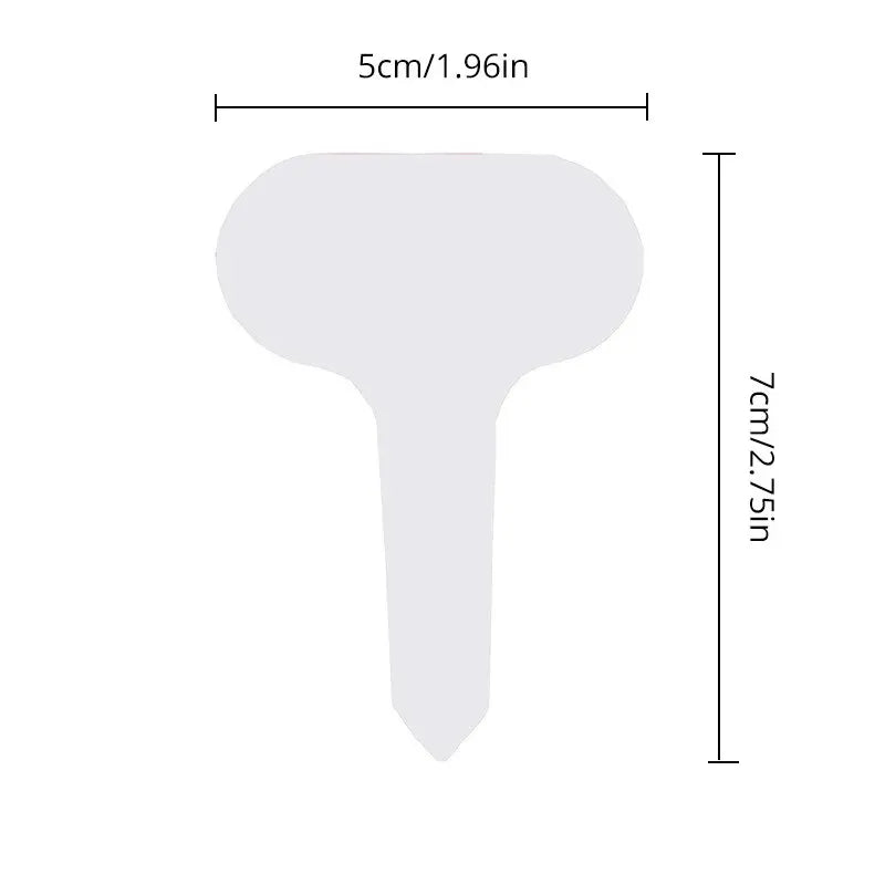100 قطعة مقاوم للماء على شكل حرف T المقبس البستنة التسمية في الهواء الطلق حديقة النباتات العلامات البلاستيك قابلة لإعادة الاستخدام تسميات النبات معلقة بمناسبة العلامات