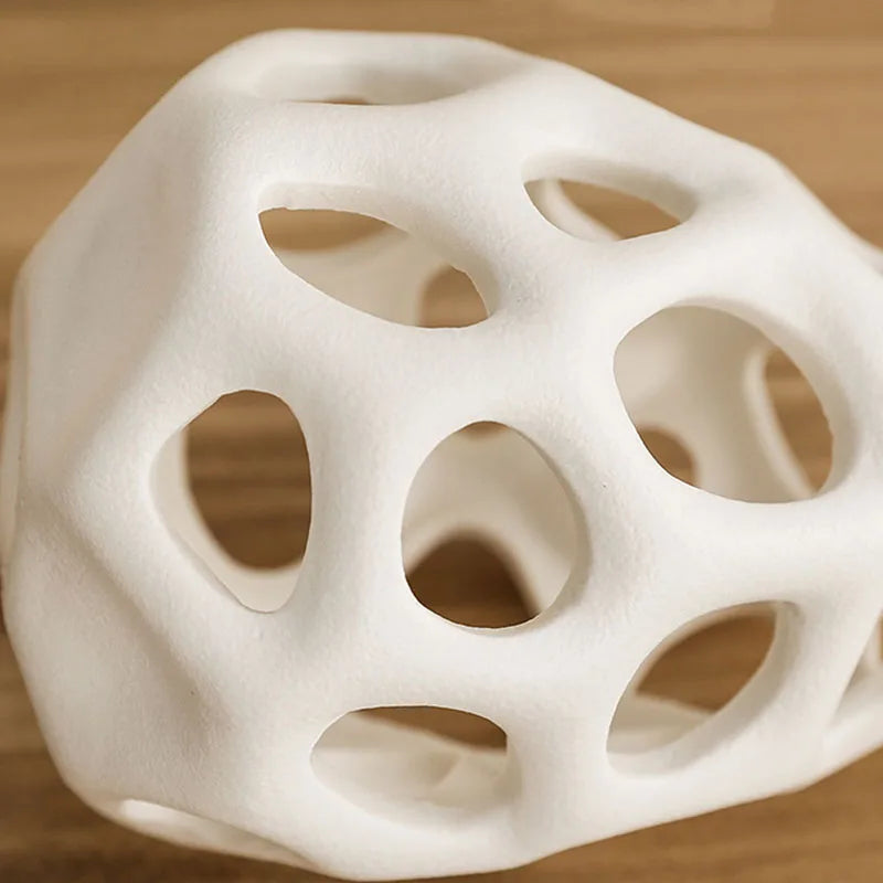 CAPIRON Hollow Out Ceramic Vase White Black Nordic Classical Aesthetics Office Home Living Room Interior Decoration Acessories