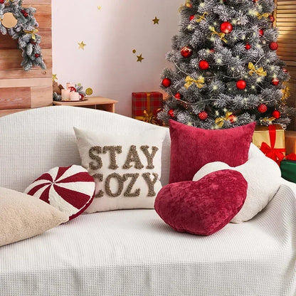 Christmas Crutches Christmas Candy Cushions Festival Heteromorphic Decorative Pillows for Sofa Christmas Decorations 2024