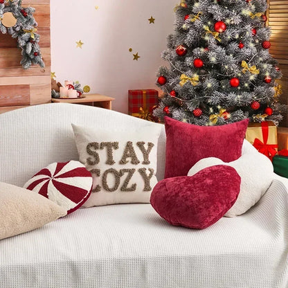 Božićne štuke božićne bombonske jastuke festival heteromorfni ukrasni jastuci za kauč božićne ukrase 2024