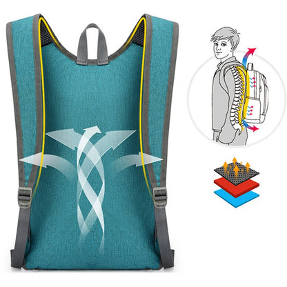 Backpack portabël i palosshëm, burra çanta e palosshme ultralight, ngjitje në natyrë çiklizmi