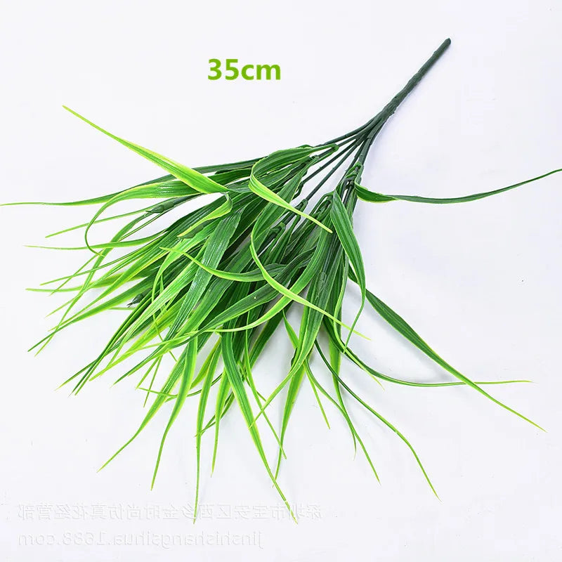 21CM-68CMArtificial Tiger Piran Plants Tropical Plastic Long Leaves Flower Arrangement Material Hotel Office Desktop Home Deco